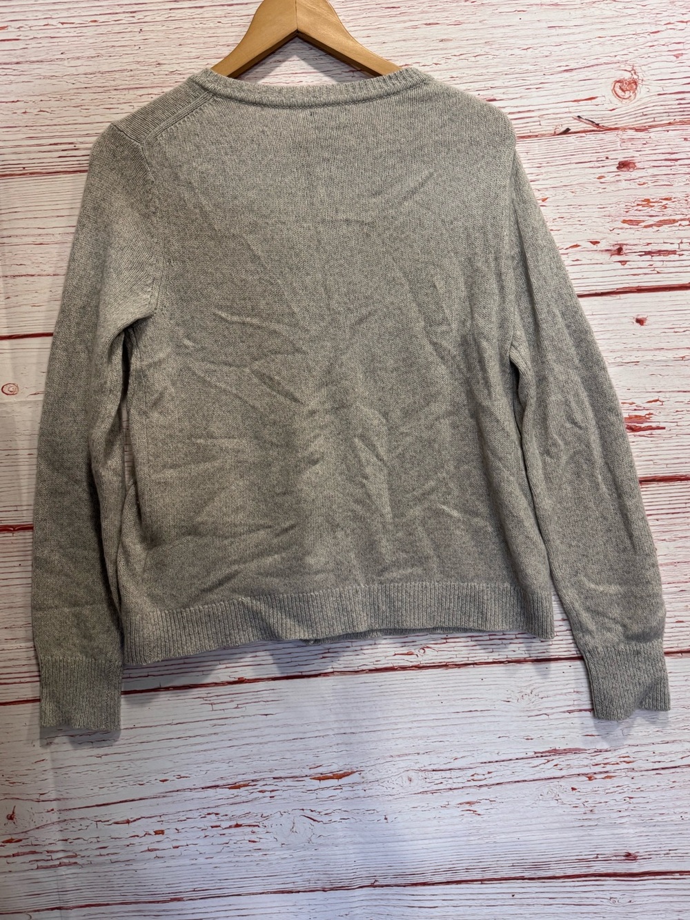 Patagonia Recycled Cashmere Cardigan in Birch White Sz S - Picture 8 of 8